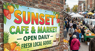 13oz Vinyl Banner - lightweight and durable for events and promotions