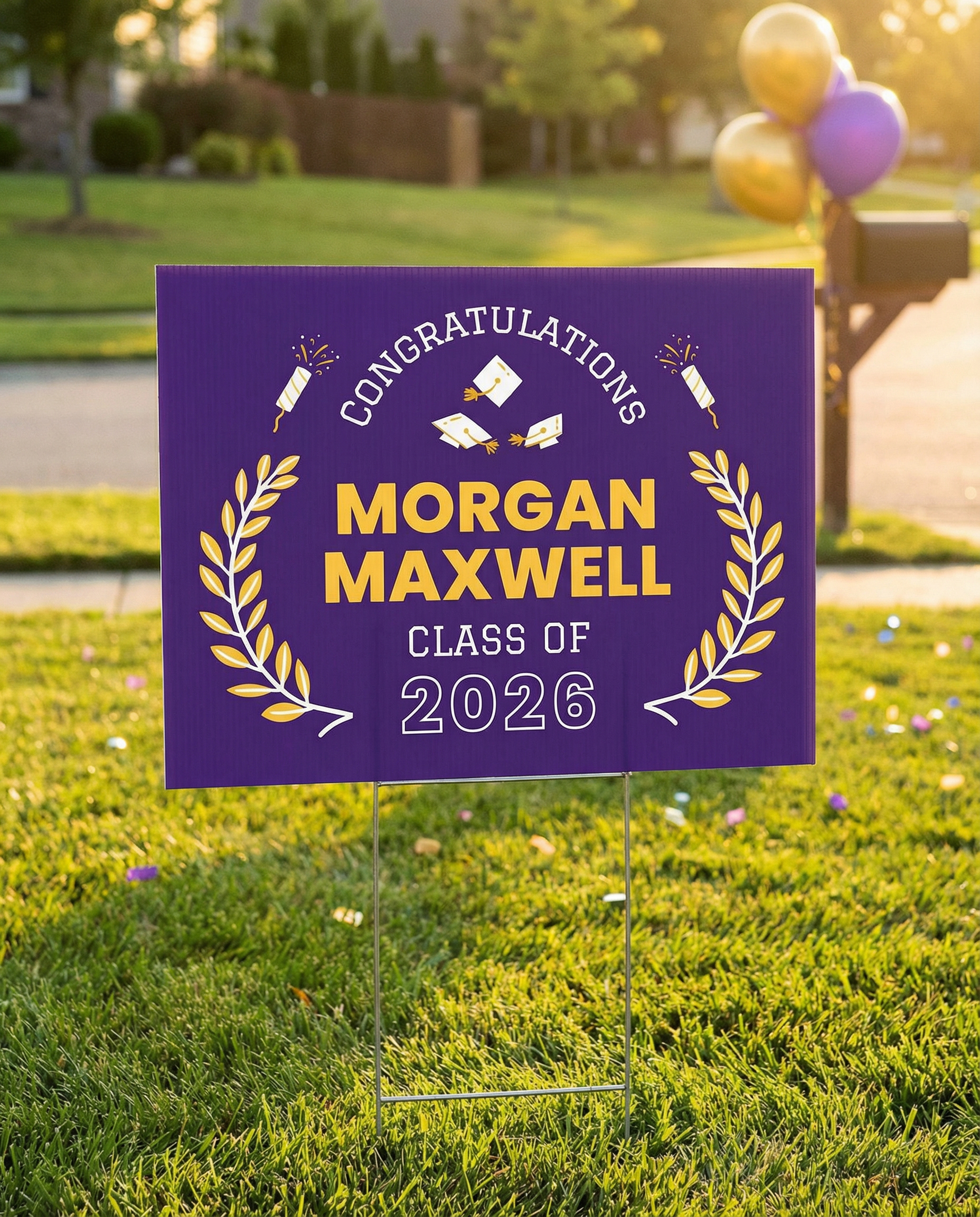 Best websites to order custom yard signs for graduation
